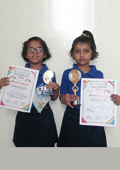 Arya Gohil (3rd) and Aarna Gohil