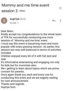 Feedback by Ms Supriya Soni