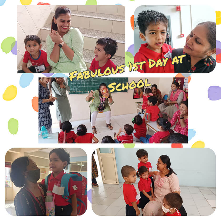 Glimpses of TFA children’s first day at school 2022-23