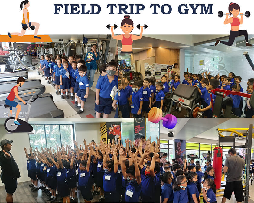 Senior KG field trip to the Urban Fitness Gym - 2022