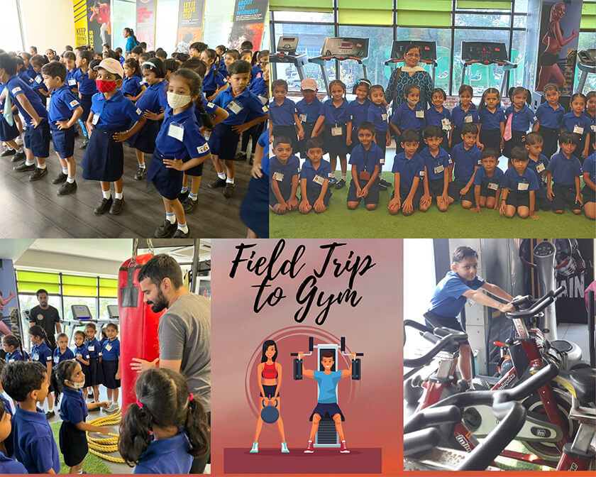 Senior KG field trip to the Urban Fitness Gym - 2022